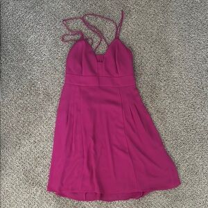 Express Pink Spaghetti Strap Mini Sundress